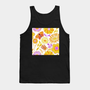 Golden summer florals Tank Top